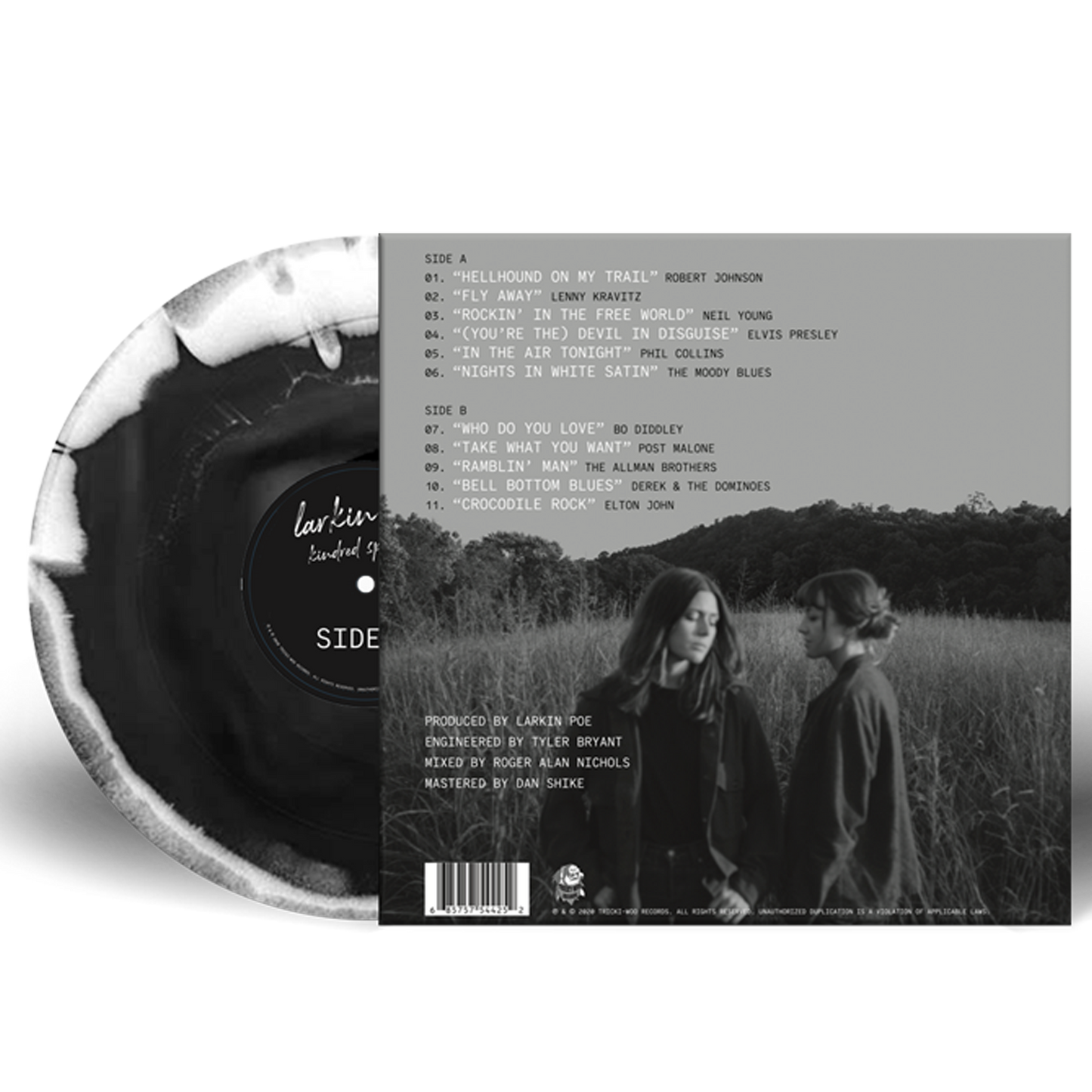 Kindred Spirits Limited Edition Signed Black and White Tie-Die Vinyl