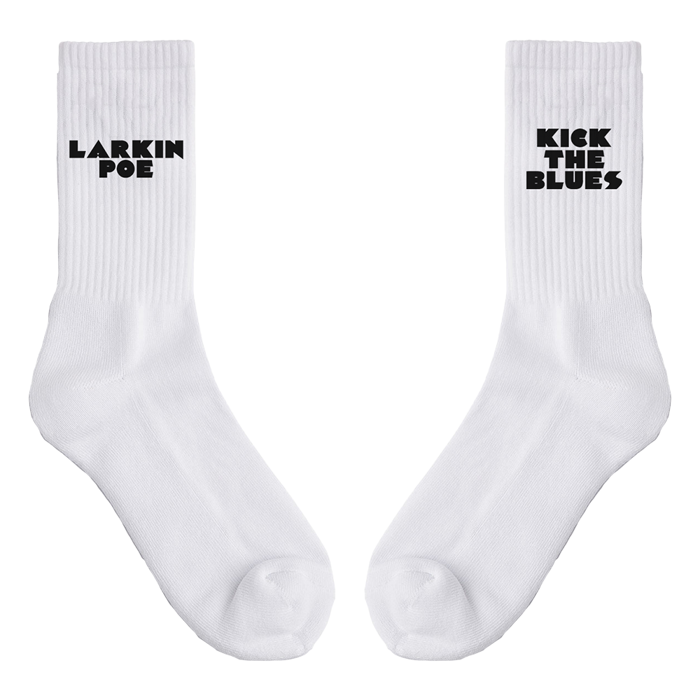 Larkin Poe Kick The Blues White Socks